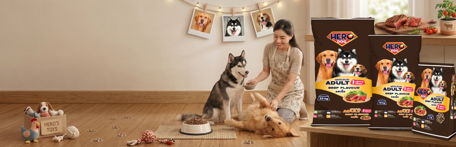 HERO DOG BEEF FLAVOUR