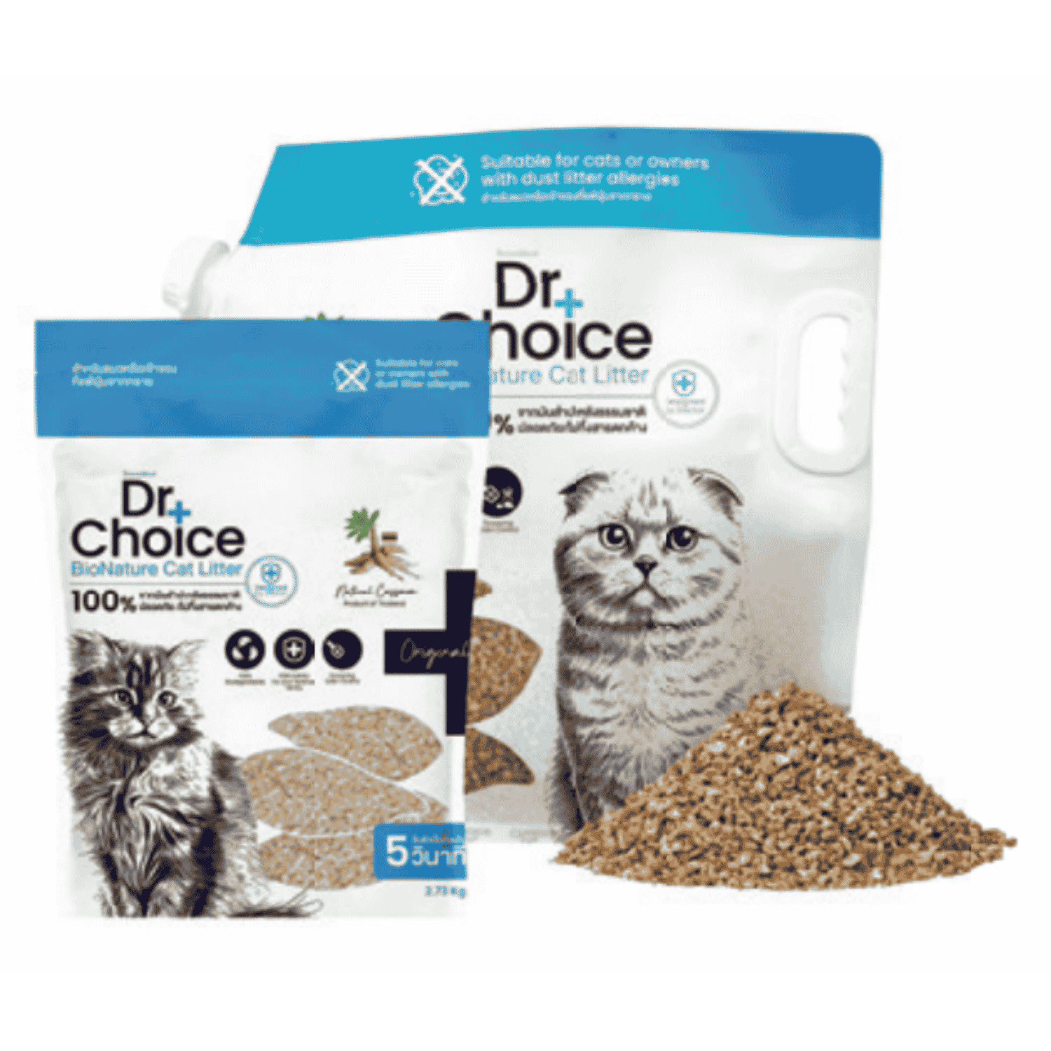 Dr. Choice cát vệ sinh cho Mèo từ Sắn Cassava Cat Litter – Vón nhanh, ít bụi, khử mùi